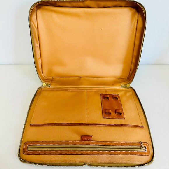 AUTHENTIC RARE CELINE MACADAM CANVAS AND LEATHER LAPTOP CASE VINTAGE MC97 ITALY - Picture 10 of 14